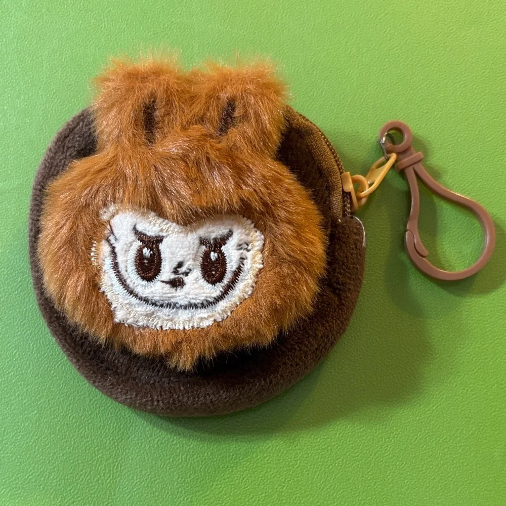 Brown Labubu Coin Pouch
